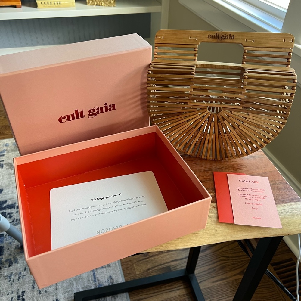 NWT Cult Gaia Bamboo Ark Bag Small